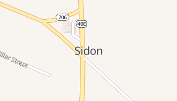 Sidon, Mississippi map