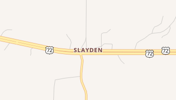 Slayden, Mississippi map