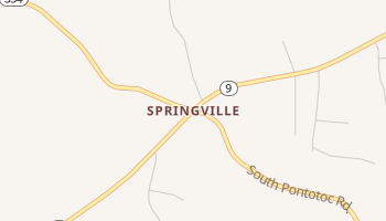 Springville, Mississippi map