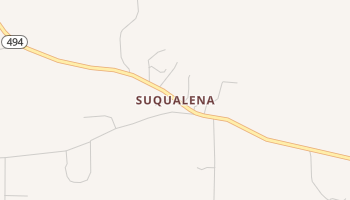 Suqualena, Mississippi map
