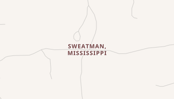 Sweatman, Mississippi map