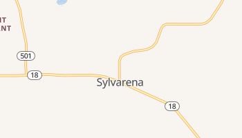 Sylvarena, Mississippi map