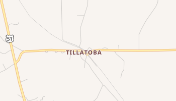 Tillatoba, Mississippi map
