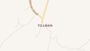 Tillman, Mississippi map