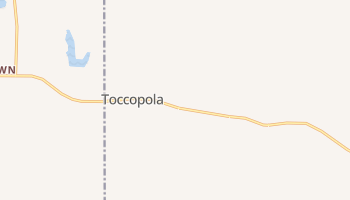 Toccopola, Mississippi map