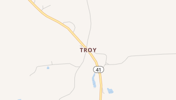 Troy, Mississippi map