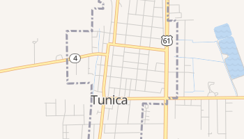 Tunica, Mississippi map