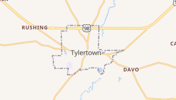 Tylertown, Mississippi map