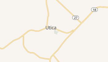 Utica, Mississippi map