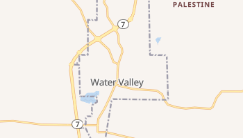 Water Valley, Mississippi map