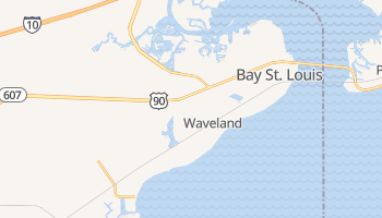Waveland, Mississippi map