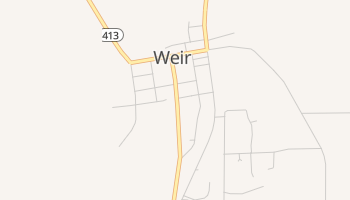 Weir, Mississippi map