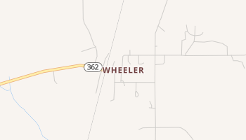 Wheeler, Mississippi map