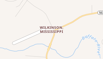 Wilkinson, Mississippi map