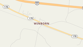 Winborn, Mississippi map