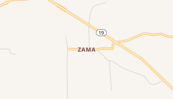 Zama, Mississippi map