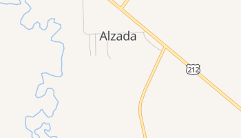 Alzada, Montana map