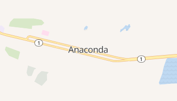 Anaconda, Montana map