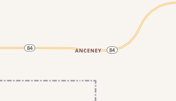 Anceney, Montana map