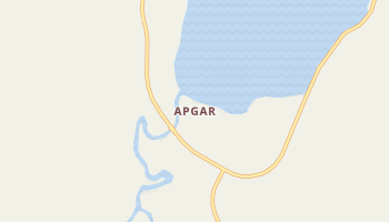 Apgar, Montana map