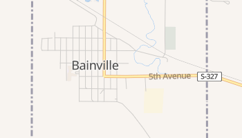 Bainville, Montana map