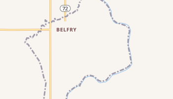 Belfry, Montana map