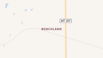 Benchland, Montana map