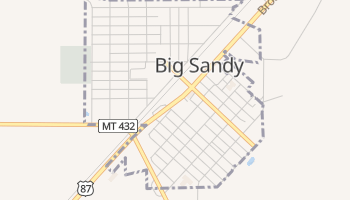 Big Sandy, Montana map