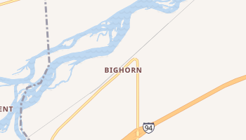 Bighorn, Montana map