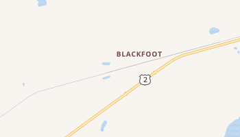 Blackfoot, Montana map