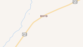Boyd, Montana map