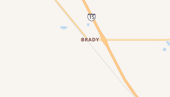 Brady, Montana map