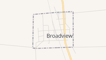Broadview, Montana map