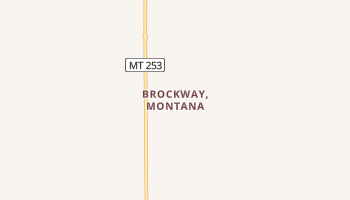 Brockway, Montana map