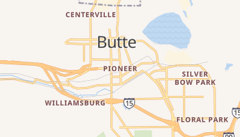 Butte, Montana map