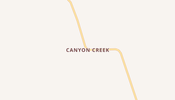 Canyon Creek, Montana map