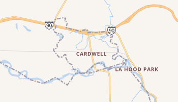 Cardwell, Montana map