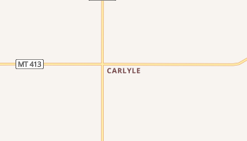 Carlyle, Montana map