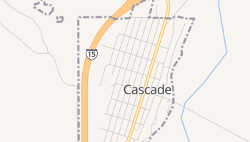 Cascade, Montana map