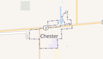 Chester, Montana map