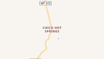 Chico Hot Springs, Montana map