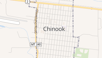 Chinook, Montana map