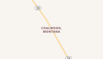 Coalwood, Montana map