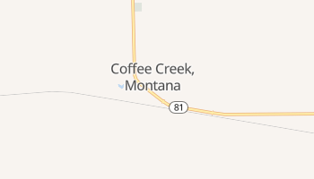 Coffee Creek, Montana map