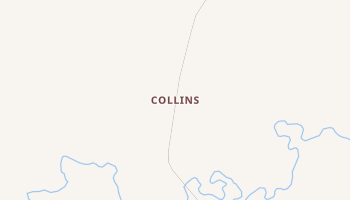 Collins, Montana map