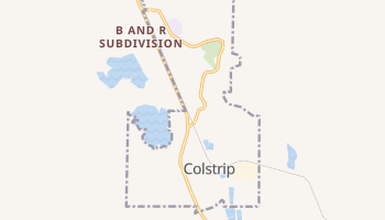 Colstrip, Montana map