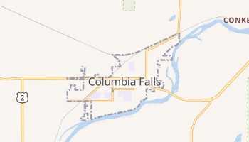 Columbia Falls, Montana map