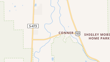 Conner, Montana map