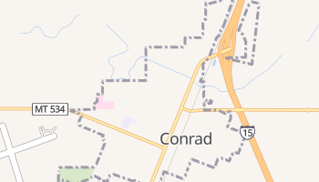 Conrad, Montana map