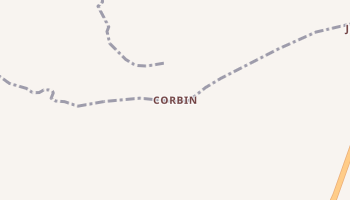 Corbin, Montana map
